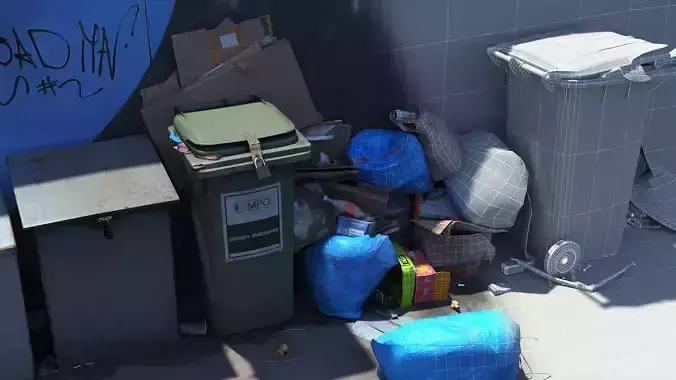 Trash Garbage  Photogrammetry 3D Scan 8K 3D model