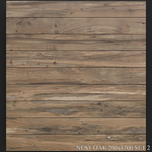 ABK Nest Oak 200x1700 Set 2 3D model