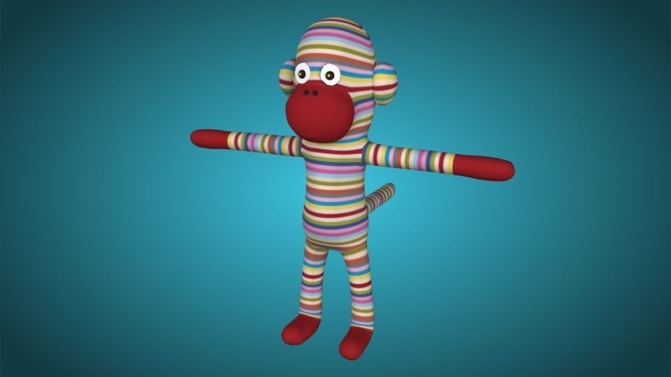 Character Boo Rig Low-poly 3D model_1