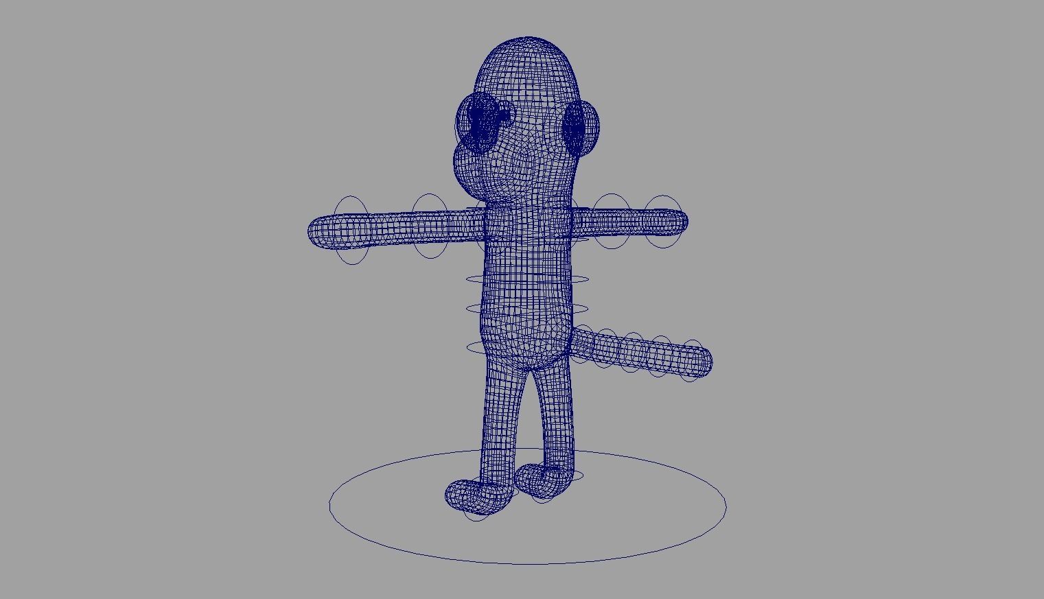 Character Boo Rig Low-poly 3D model_3