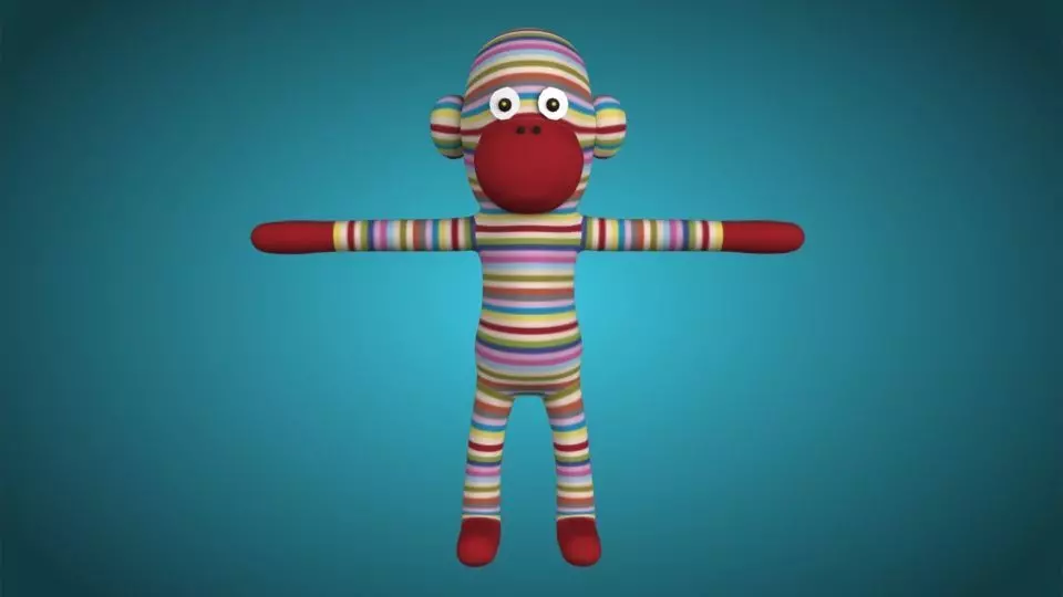 Character Boo Rig Low-poly 3D model_0