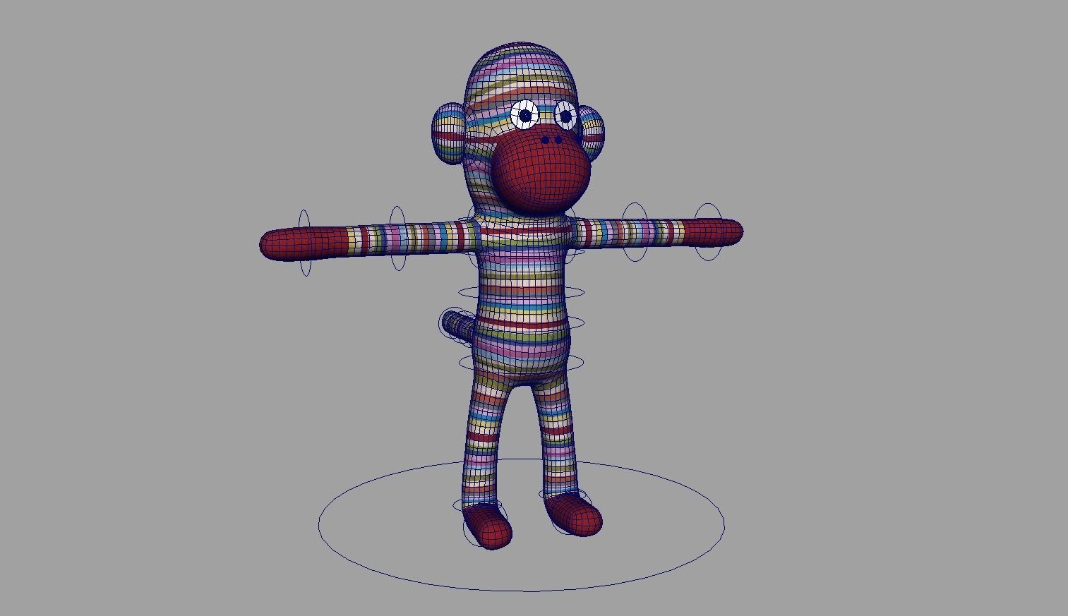 Character Boo Rig Low-poly 3D model_6
