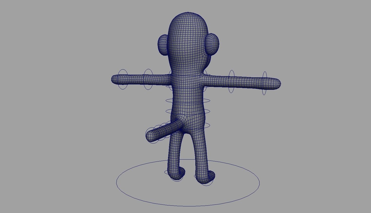 Character Boo Rig Low-poly 3D model_4