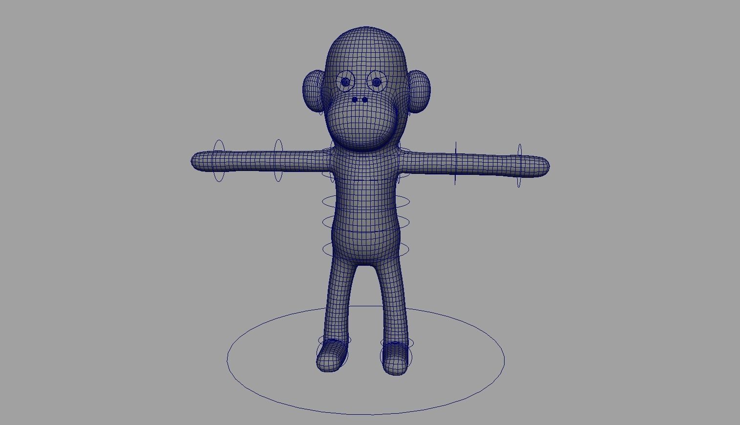 Character Boo Rig Low-poly 3D model_5