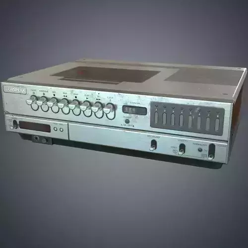 Video cassette recorder Low-poly 3D model