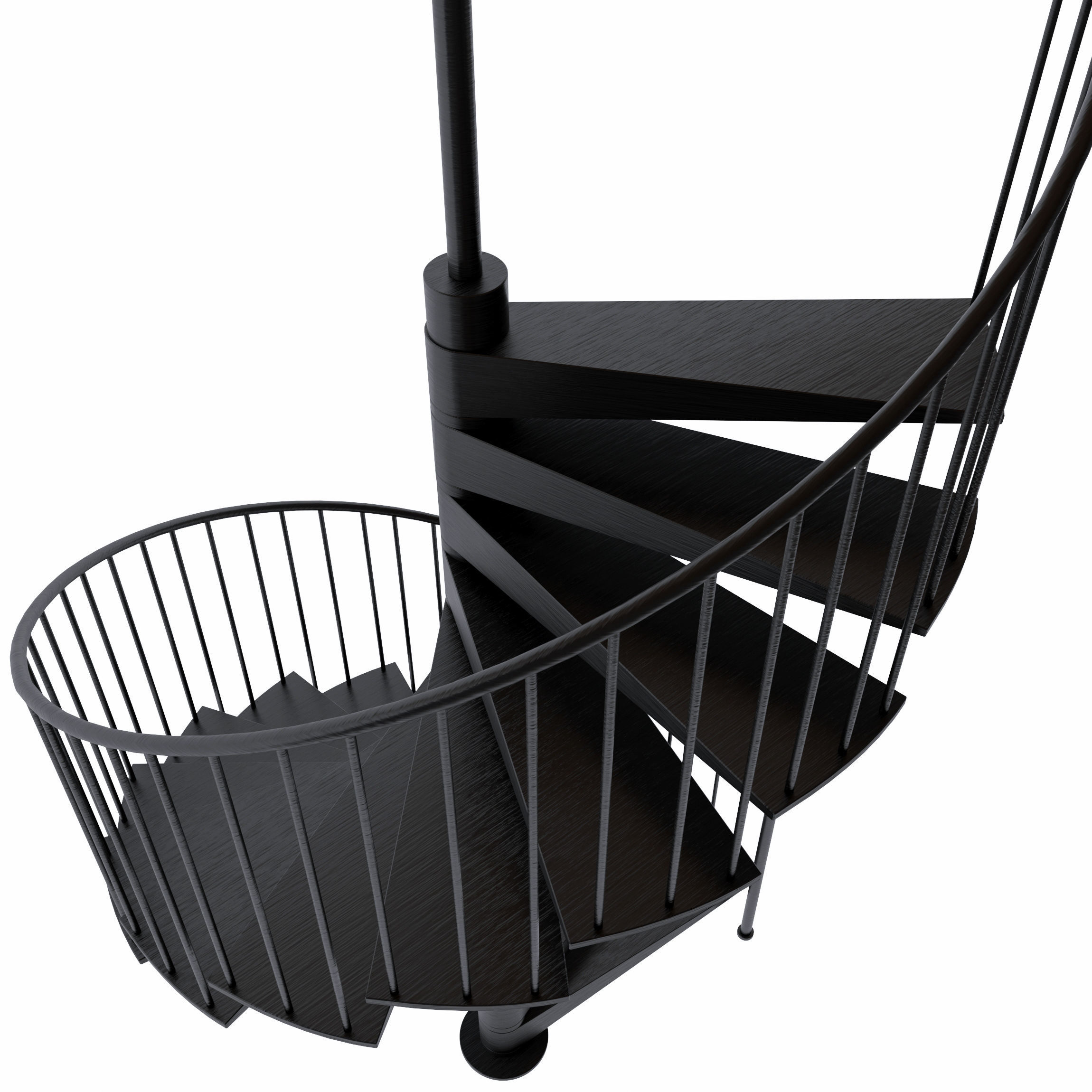 Stairs metal spiral staircases 3D model_1