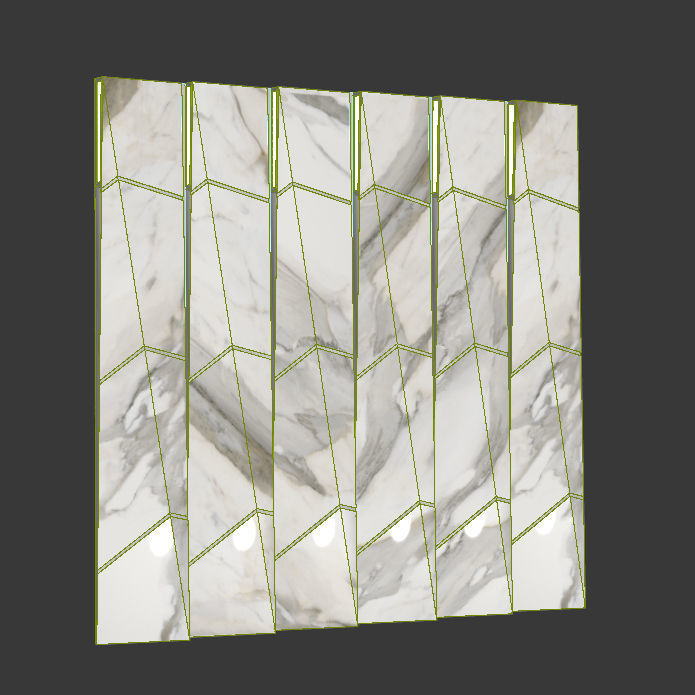 Decor marble panels 3D model_2
