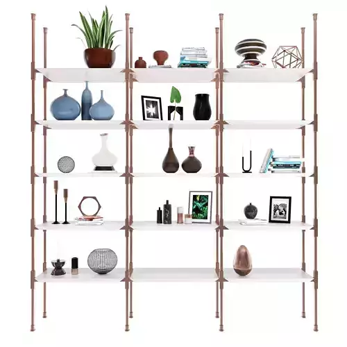 Shelf 3D model shelving unit 3D model