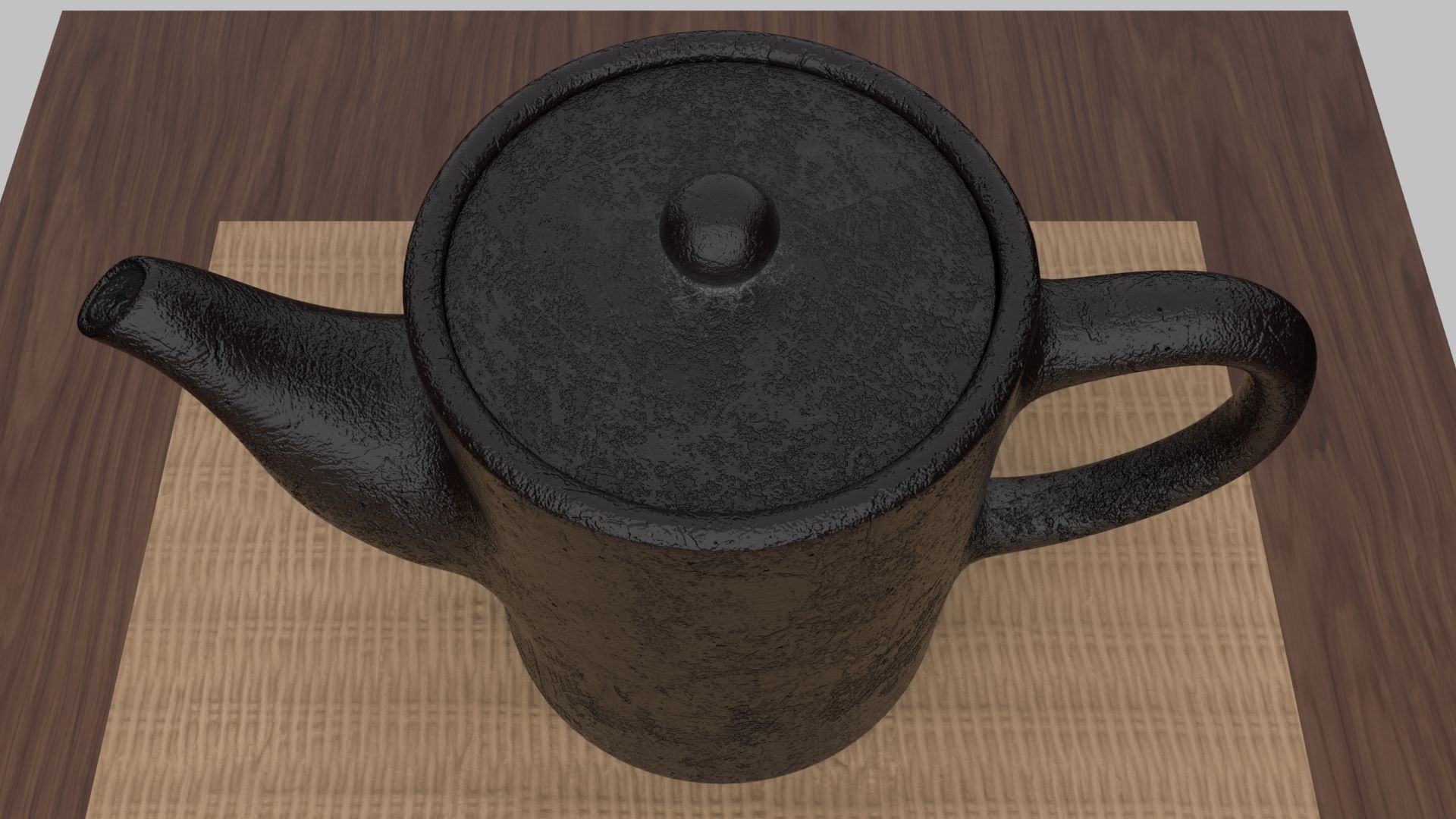 Tea Scene Low-poly 3D model_51