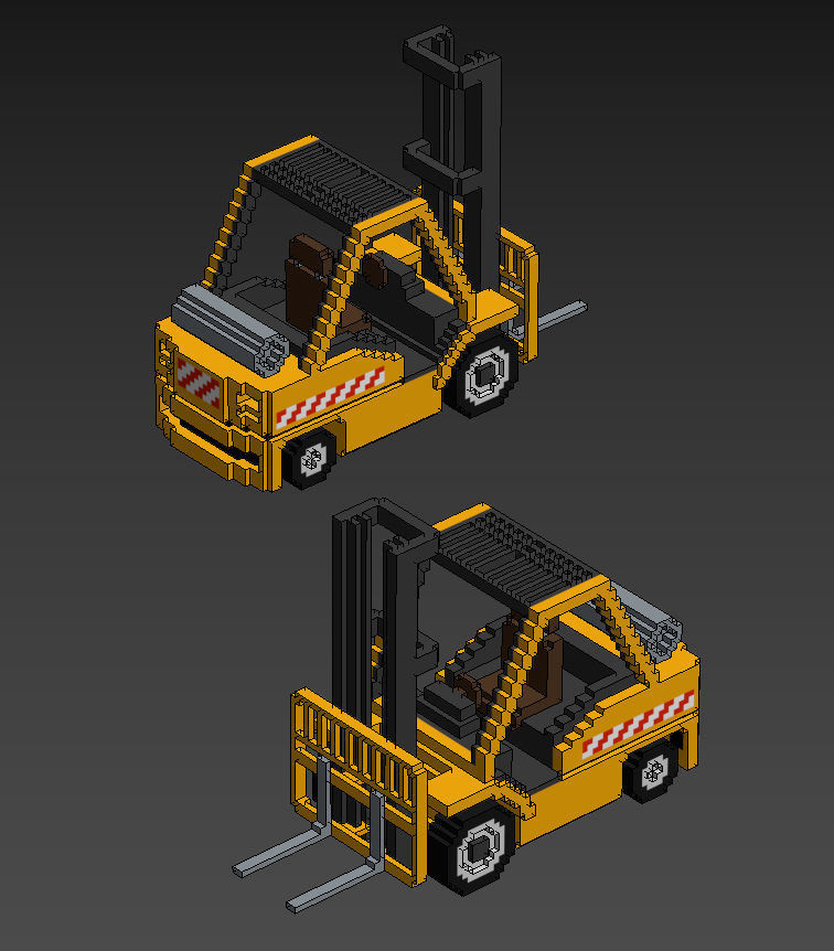 Voxel Vehicles Pack 24 Vehicles Low-poly 3D model_42