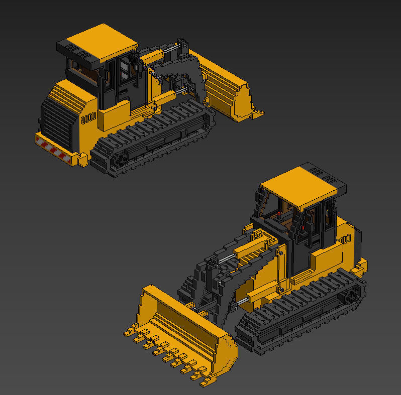 Voxel Vehicles Pack 24 Vehicles Low-poly 3D model_34