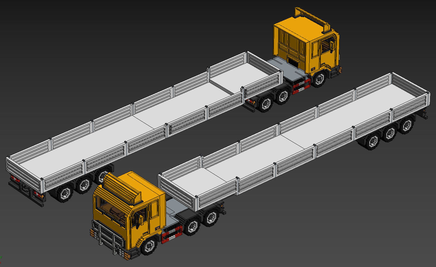 Voxel Vehicles Pack 24 Vehicles Low-poly 3D model_38