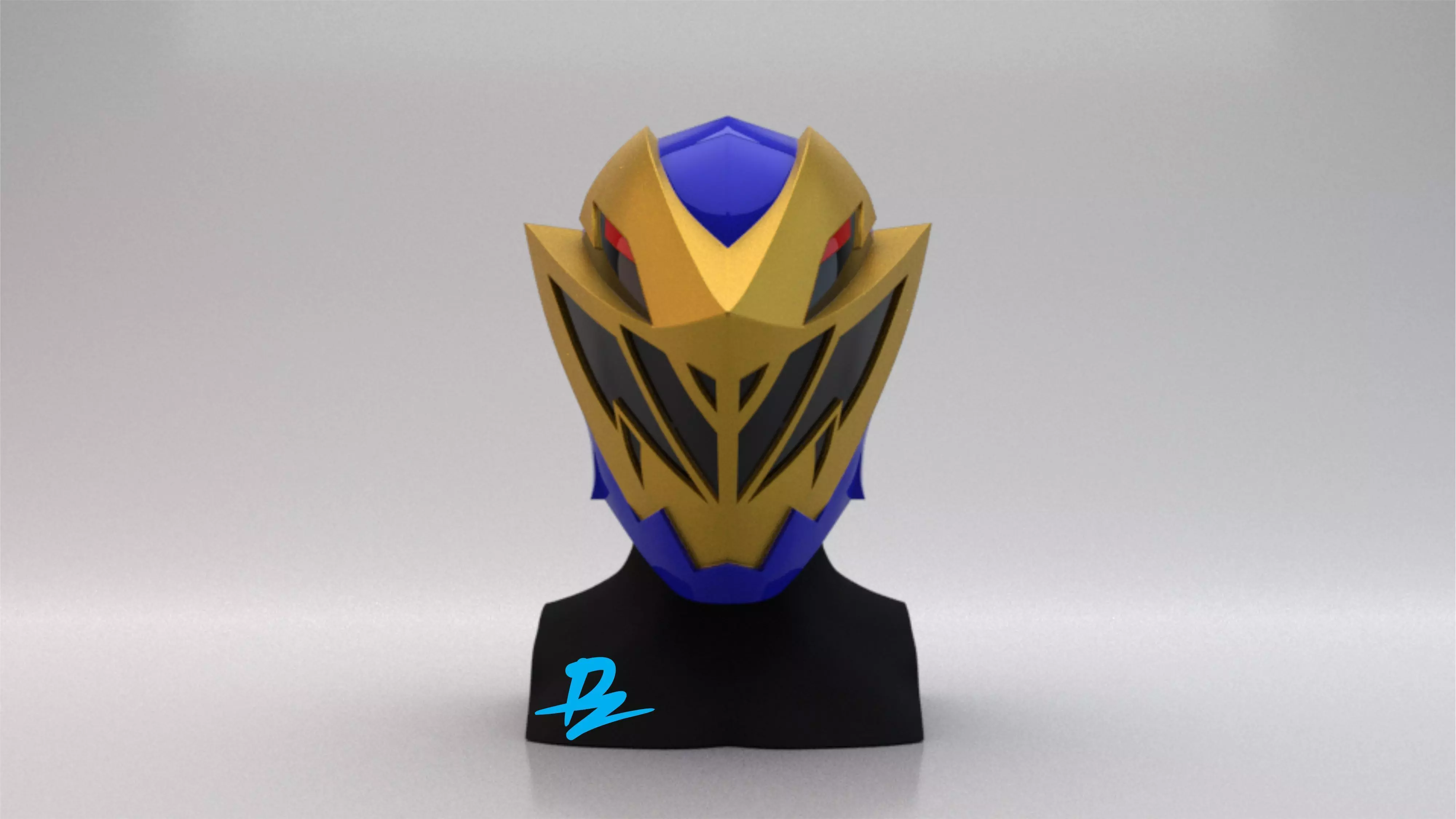Mask kishiryu sentai Ryusoulger Gold 3D print model_0