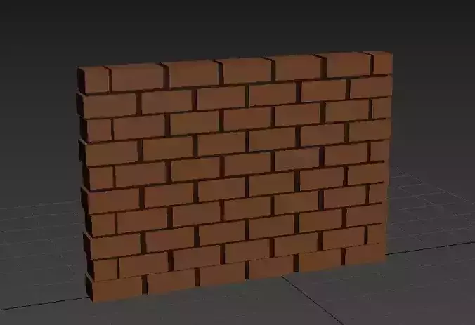 Brick wall  Free 3D model