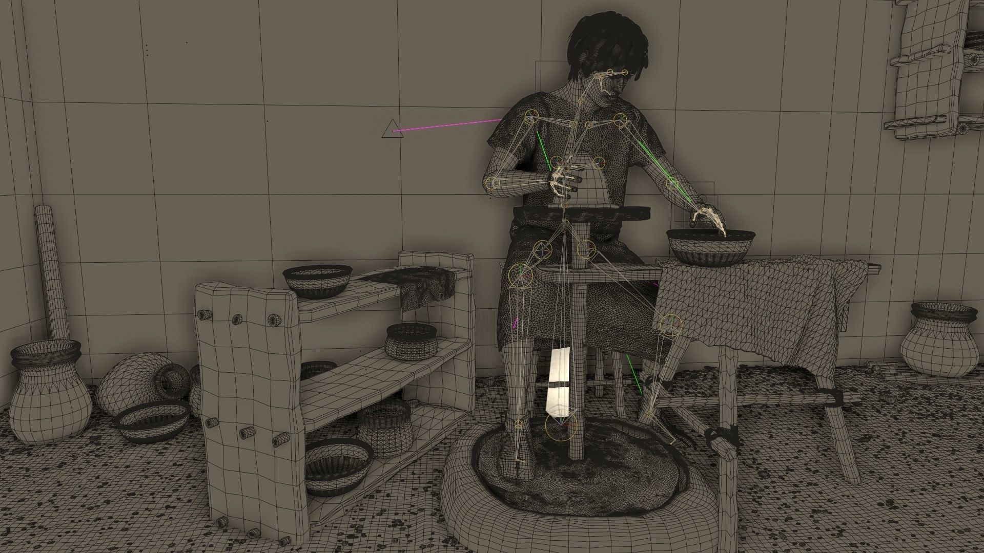 pottery wheel  3D model_5