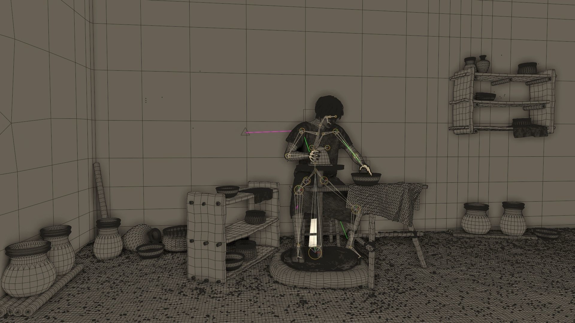 pottery wheel  3D model_2