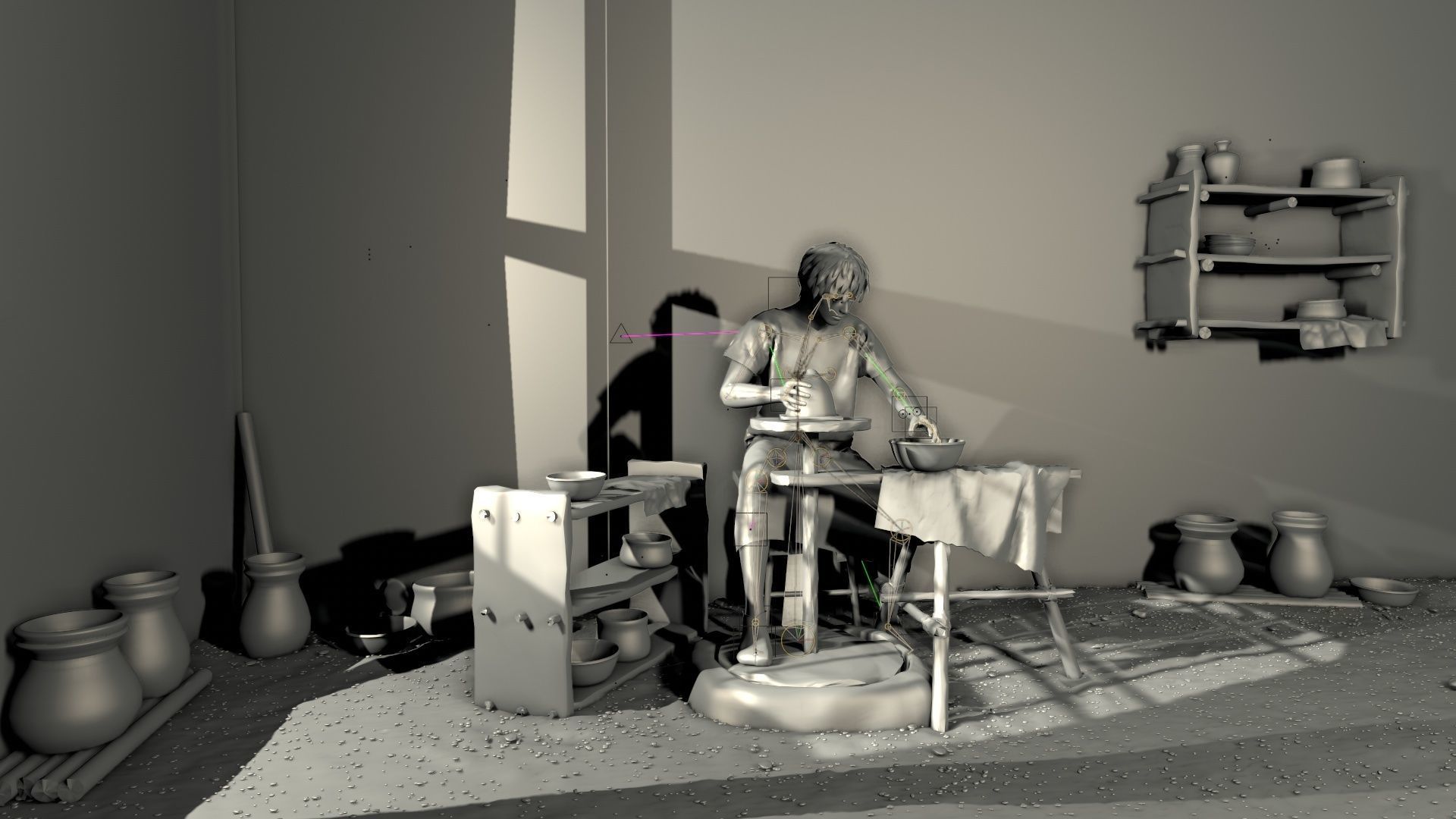 pottery wheel  3D model_3