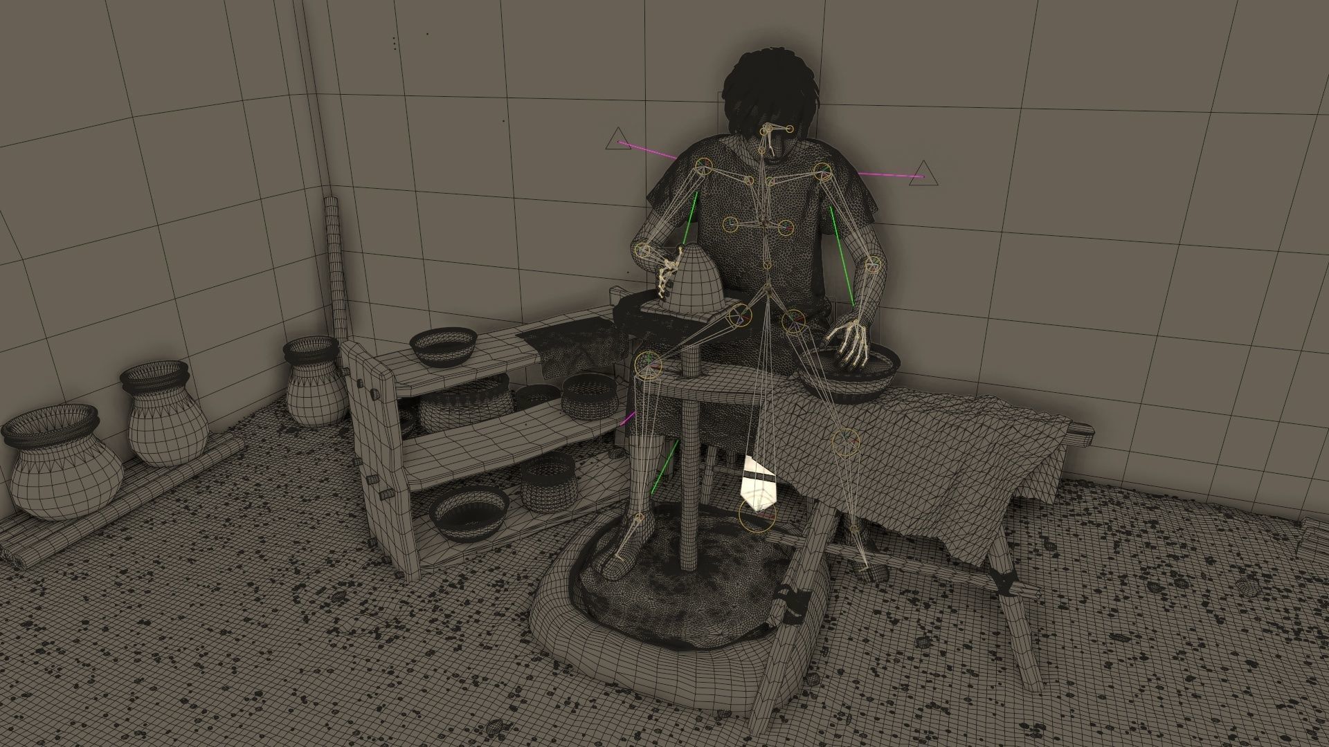 pottery wheel  3D model_6