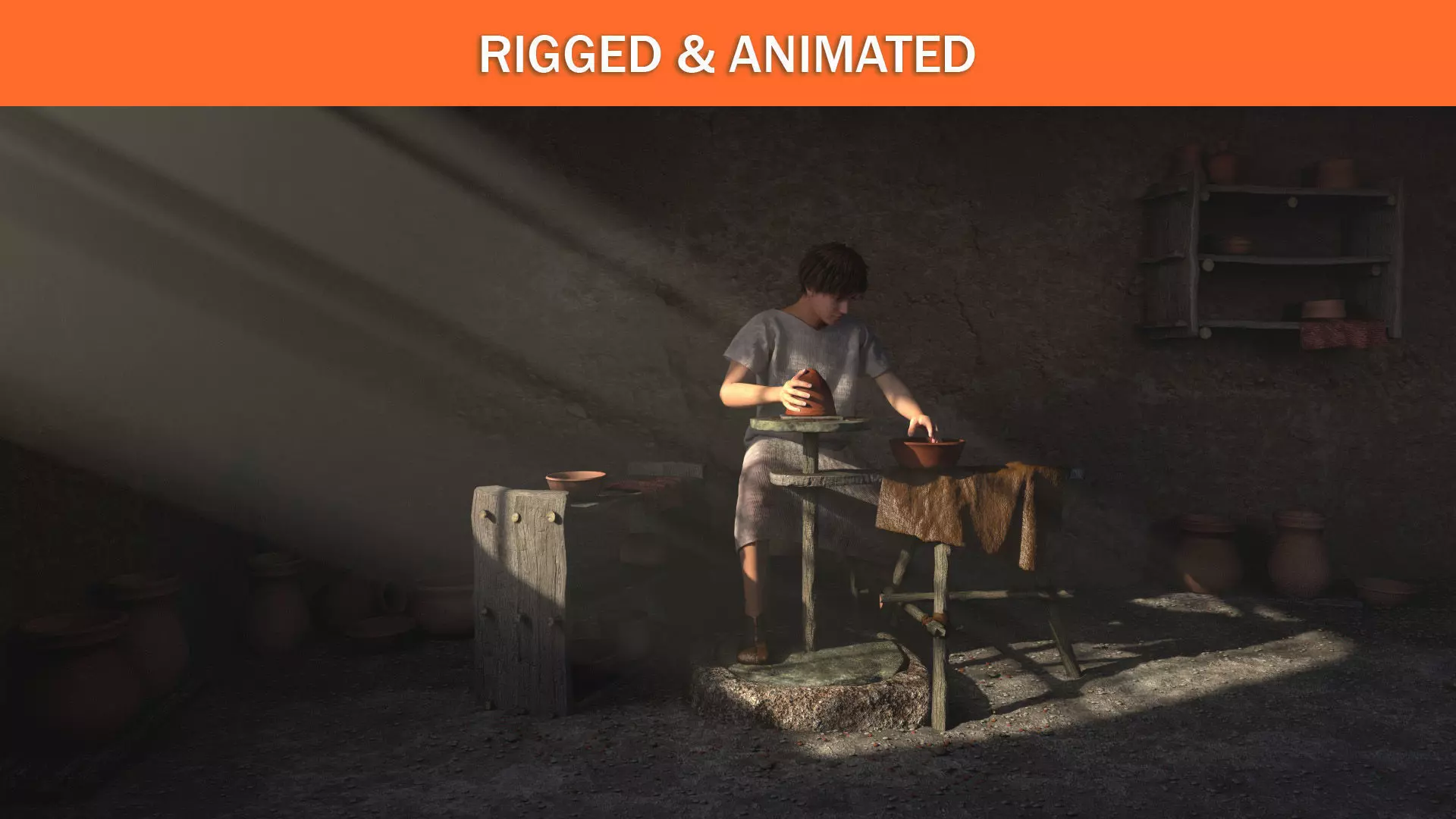 pottery wheel  3D model_0