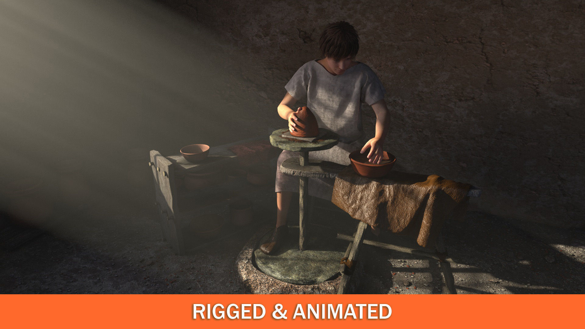 pottery wheel  3D model_1