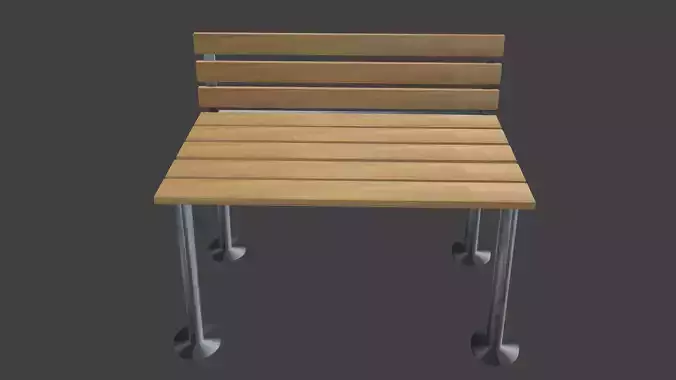 woodblench wooden chair with metal legs