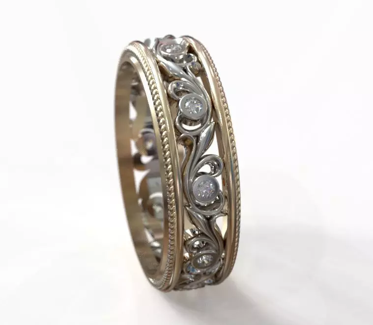 Wedding ring obr 212 3D print model