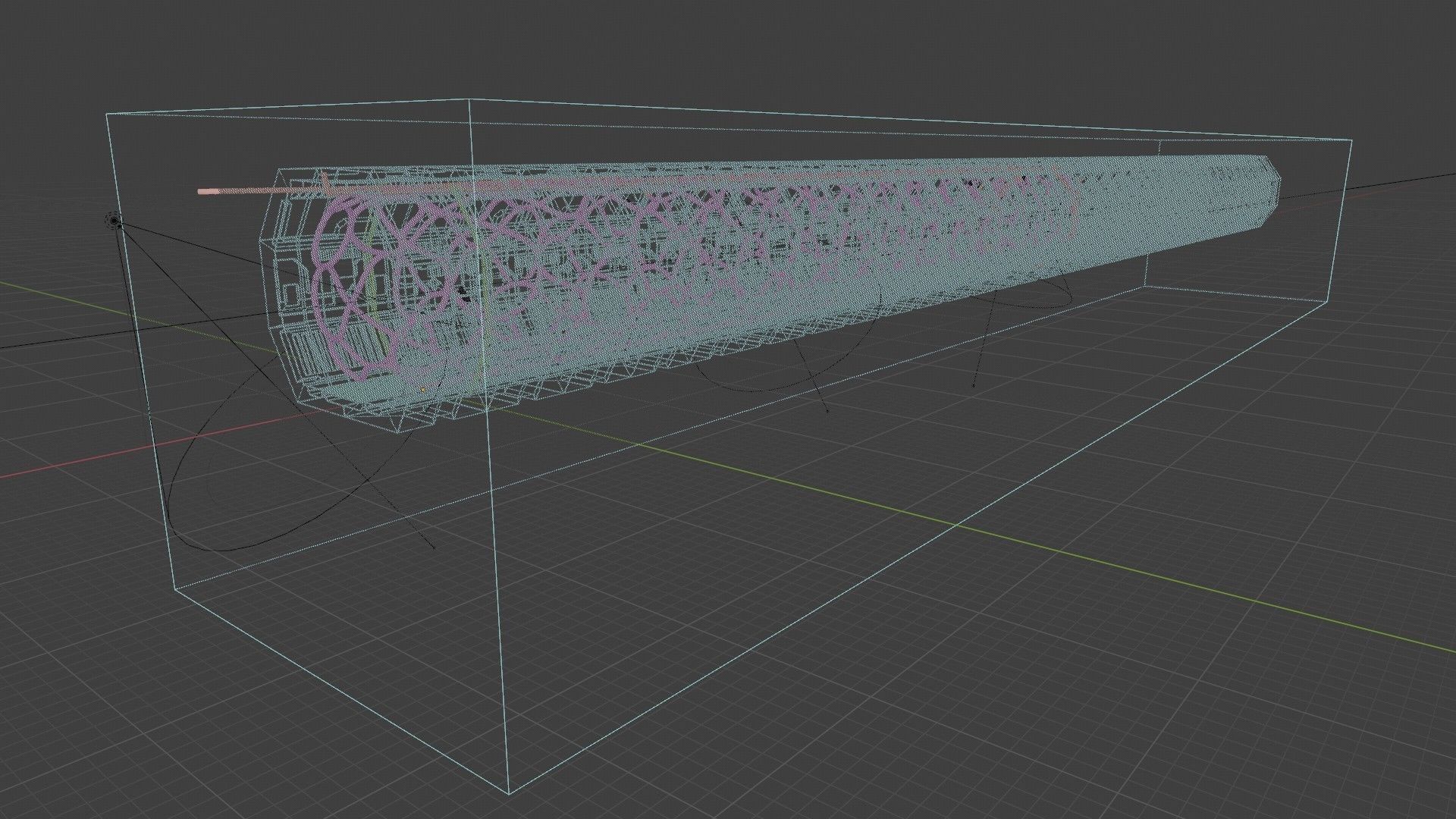 Sci Fi Corridor Tunnel Interior  3D model_3