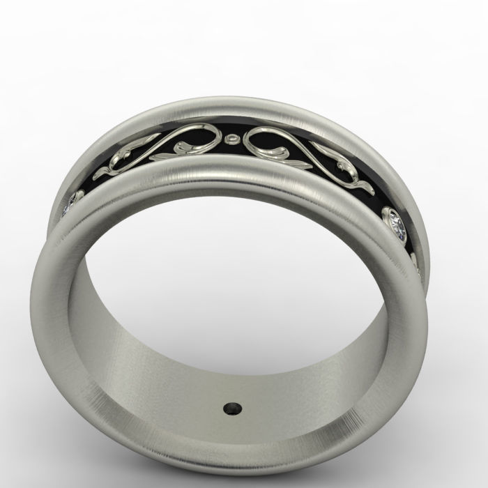 Wedding ring 009 3D print model 3D print model_10