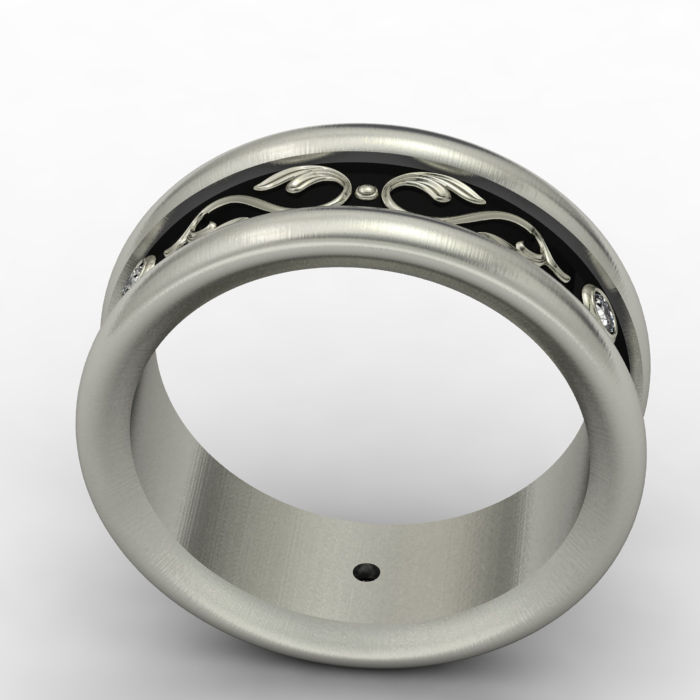 Wedding ring 009 3D print model 3D print model_14