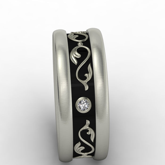 Wedding ring 009 3D print model 3D print model_6