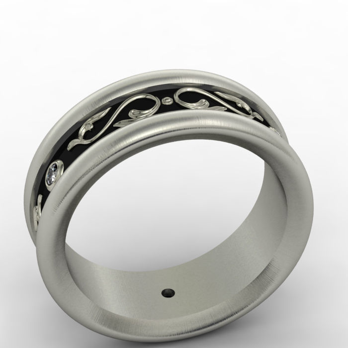 Wedding ring 009 3D print model 3D print model_11