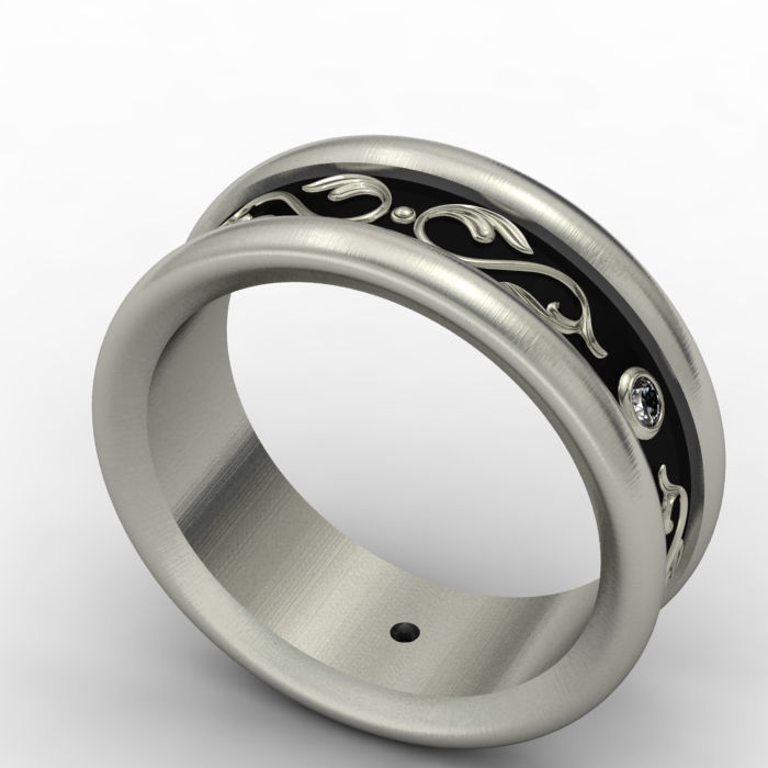 Wedding ring 009 3D print model 3D print model_13