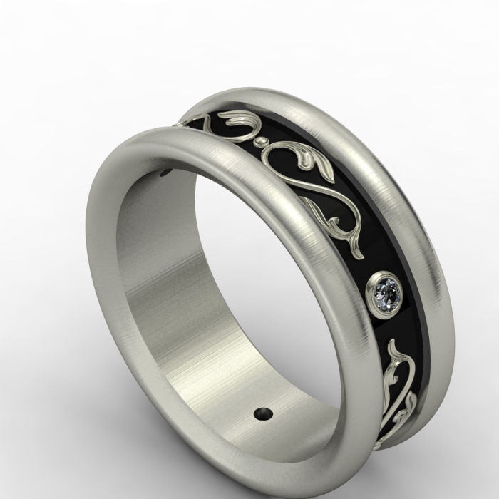 Wedding ring 009 3D print model 3D print model_12