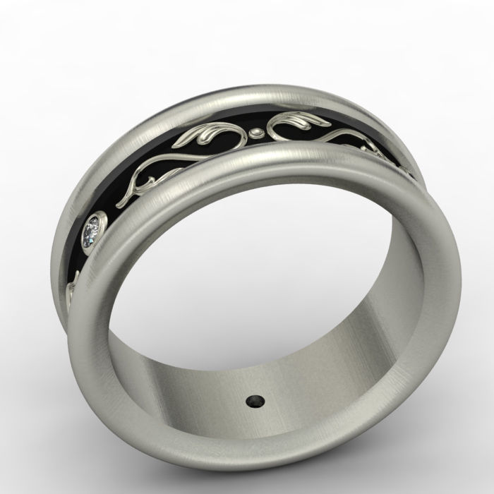 Wedding ring 009 3D print model 3D print model_15