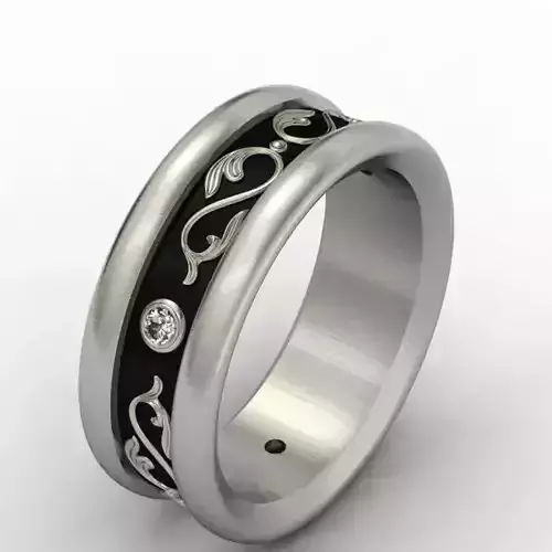 Wedding ring 009 3D print model