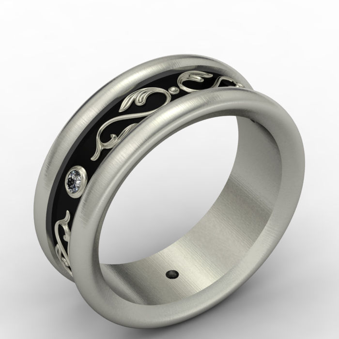 Wedding ring 009 3D print model 3D print model_16
