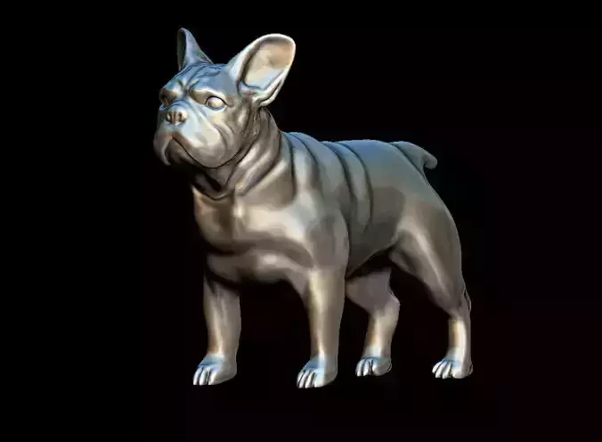 French bulldog 3D print model