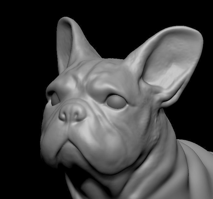 French bulldog 3D print model_3
