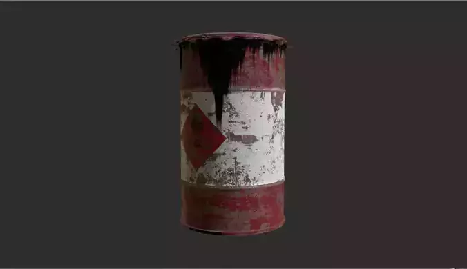 barrel vol 3  Low-poly 3D model