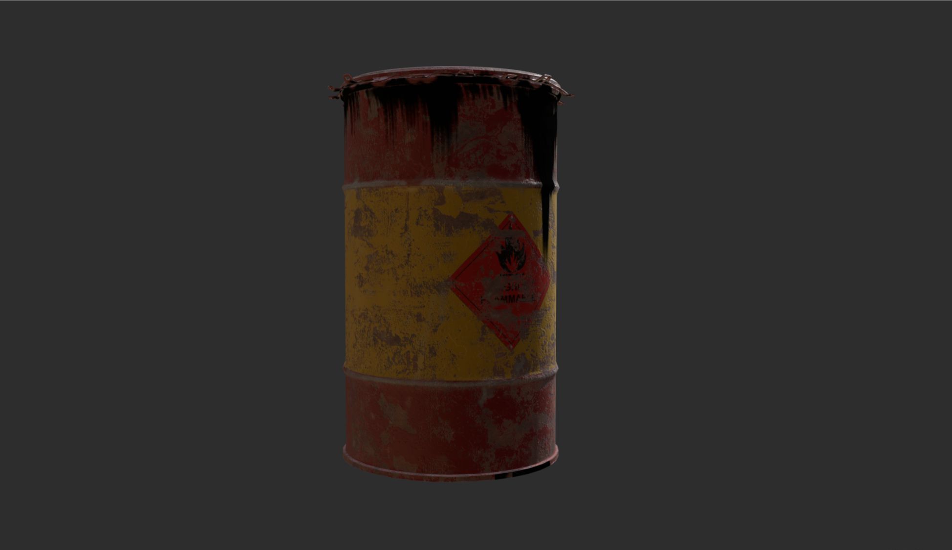 Barrel Vol 04  Low-poly 3D model_1