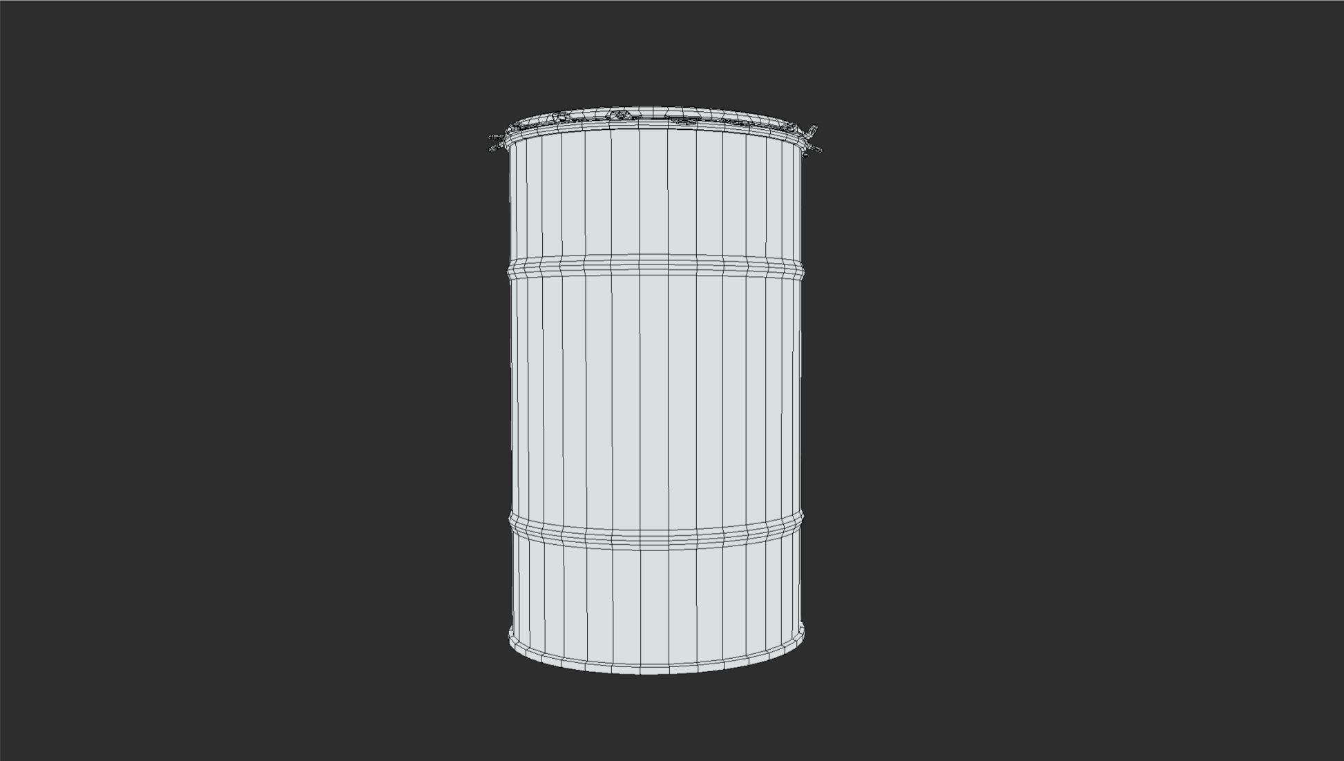 Barrel Vol 04  Low-poly 3D model_9