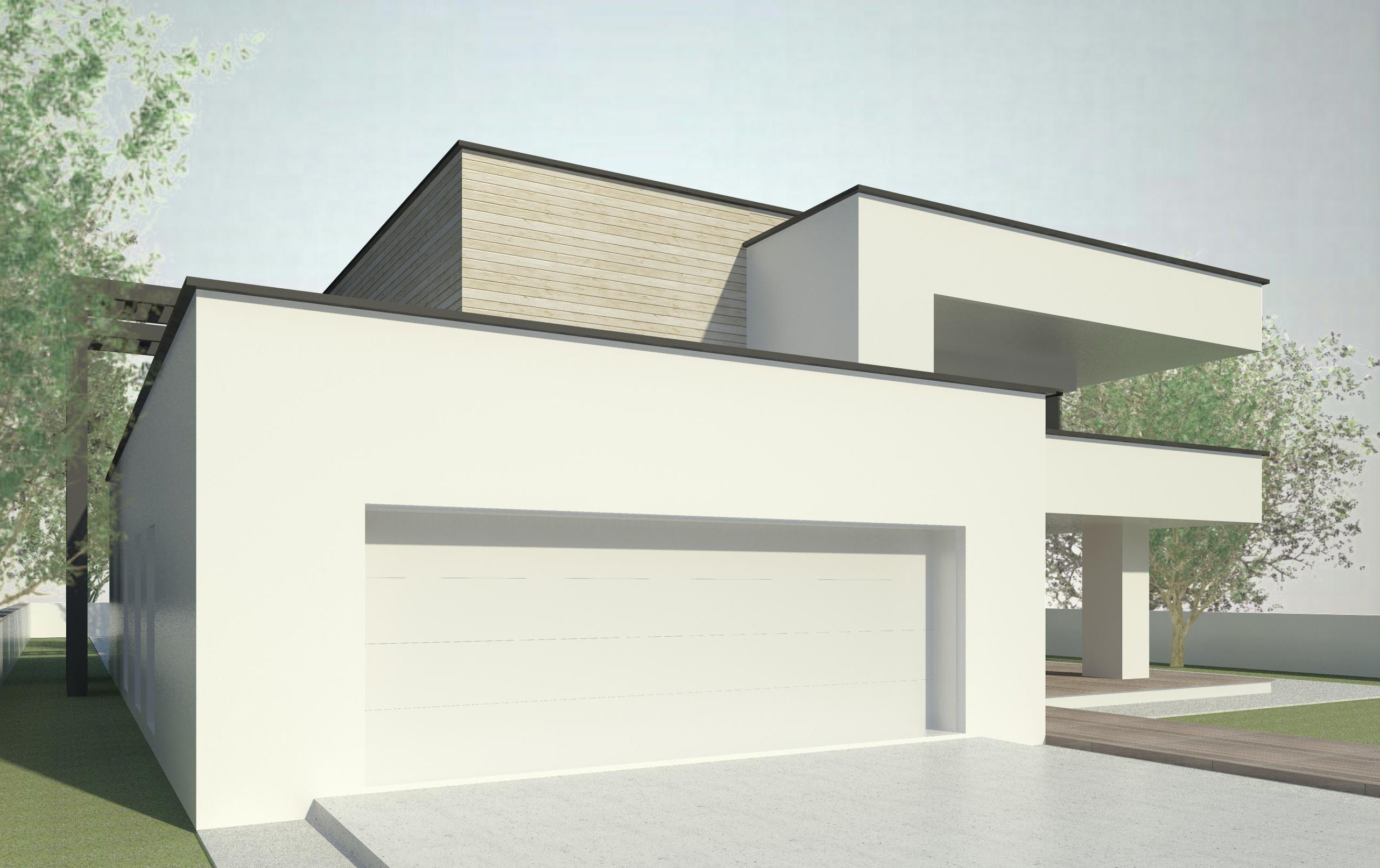 Modern House 3 - Revit 3D 3D model_2