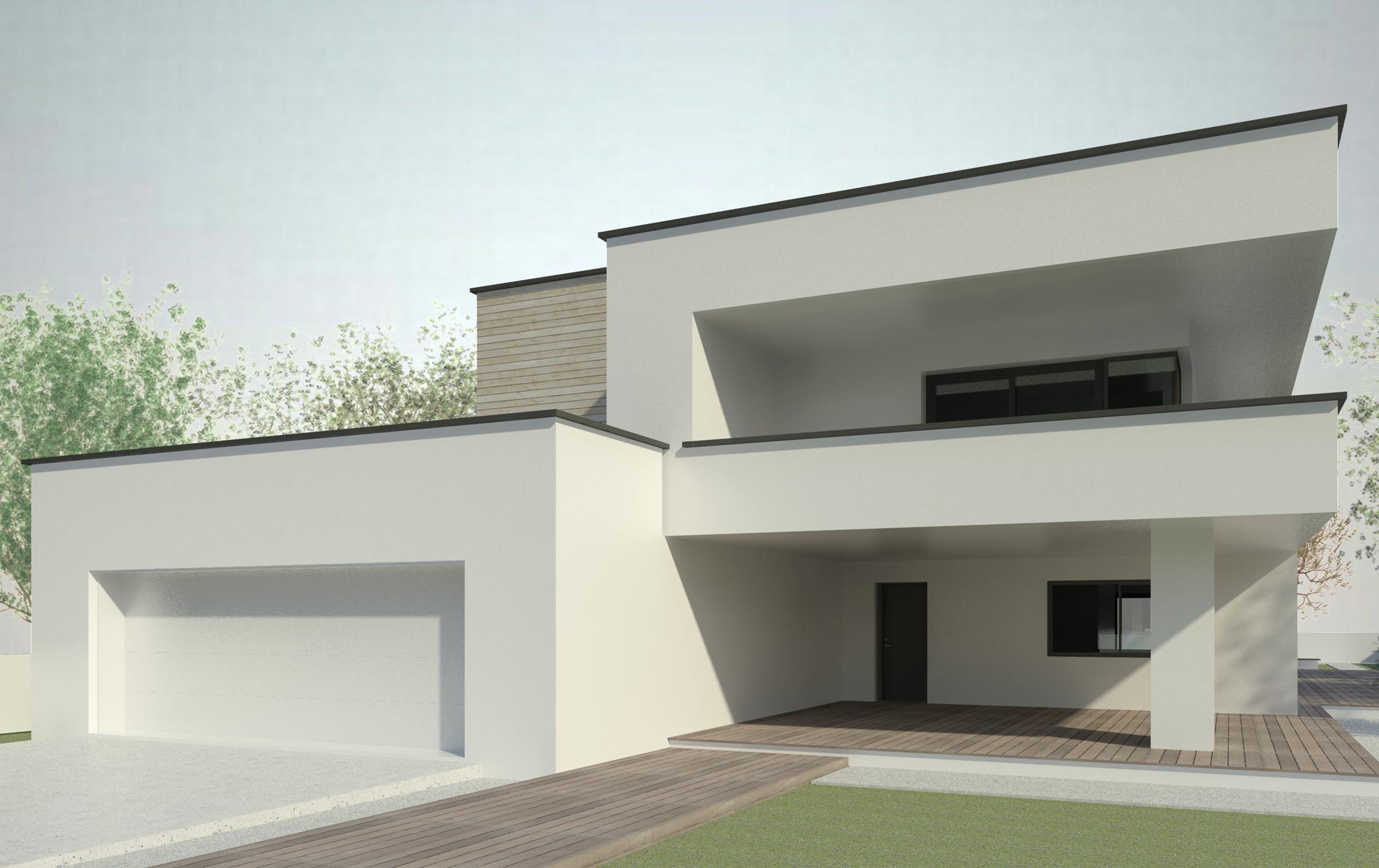 Modern House 3 - Revit 3D 3D model_3