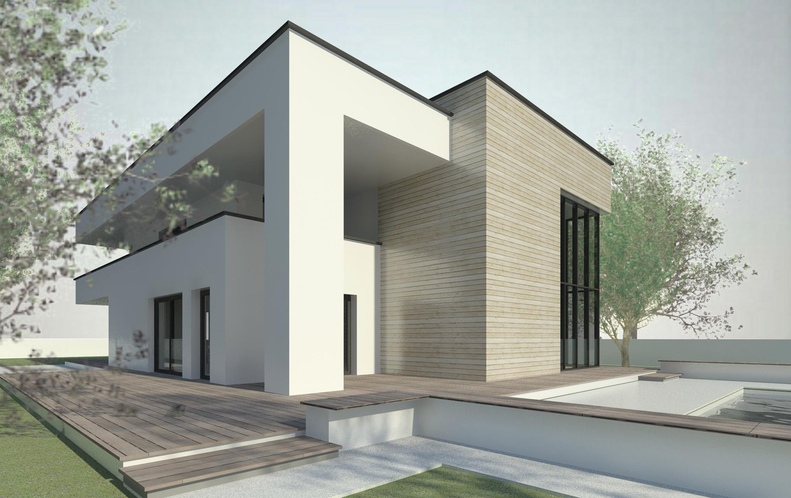 Modern House 3 - Revit 3D 3D model_4