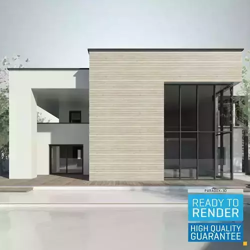 Modern House 3 - Revit 3D 3D model