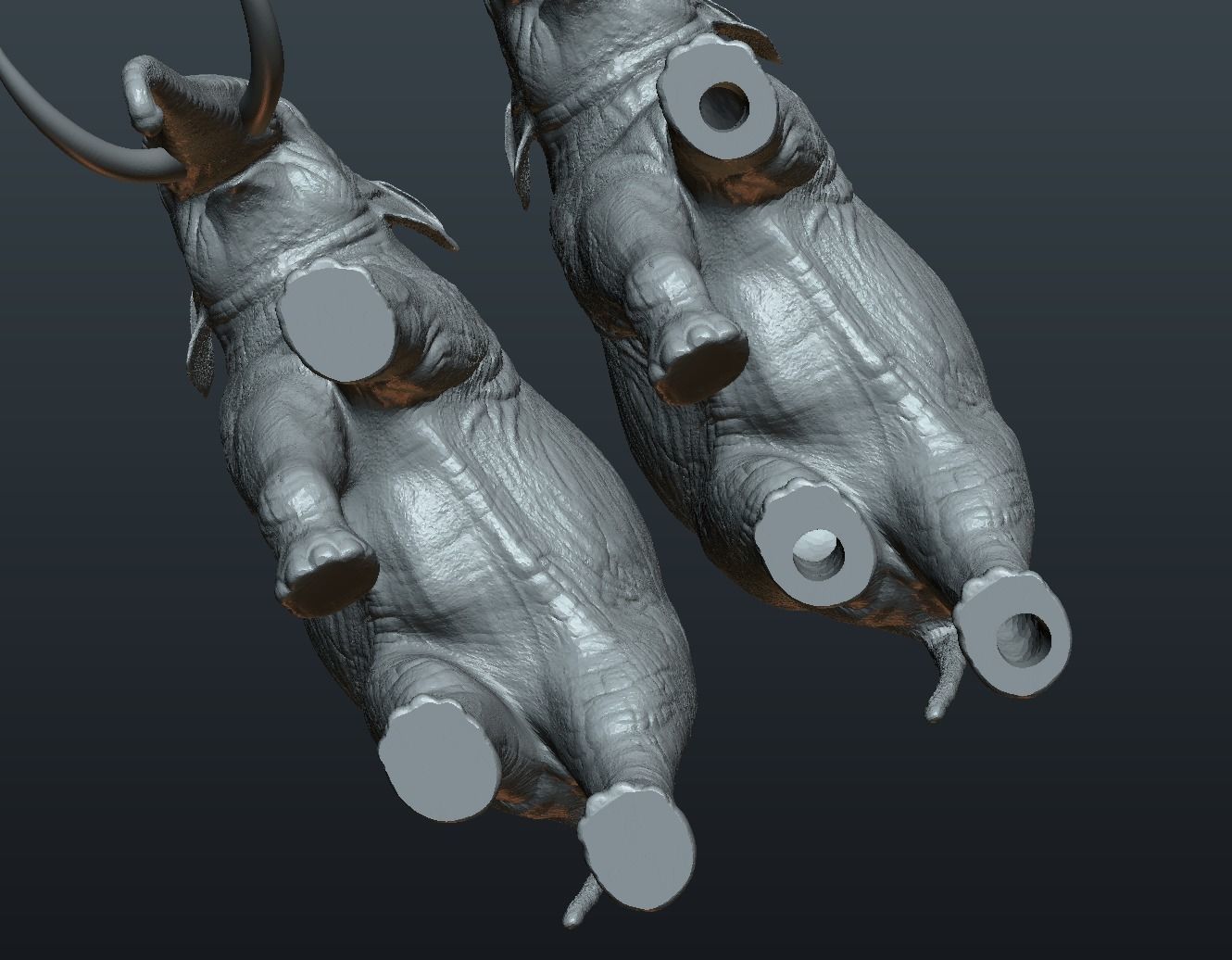 Asian Elephant 3D print model_19