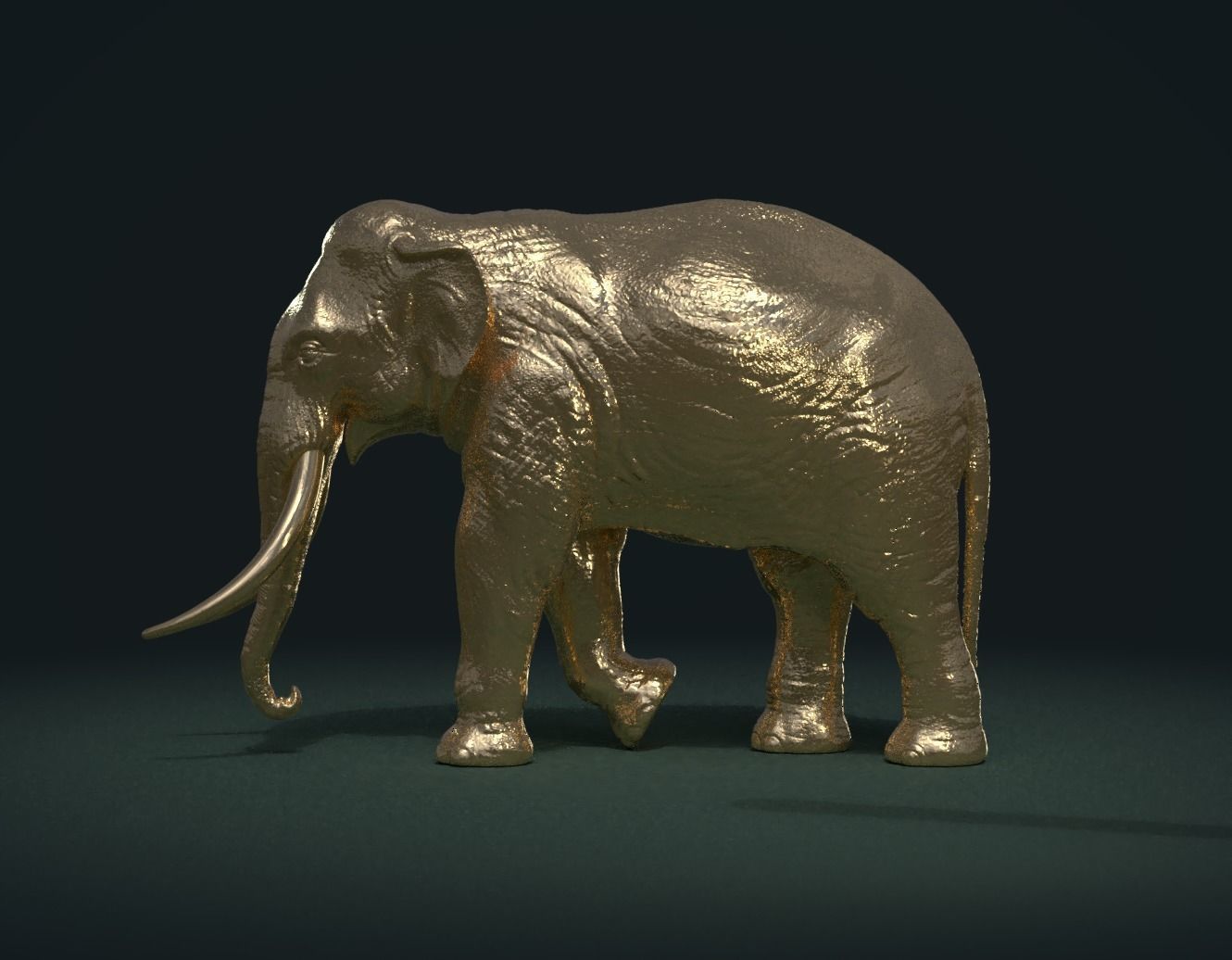 Asian Elephant 3D print model_6