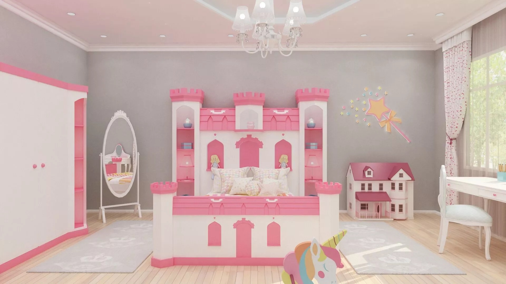 Princess bedroom 3D model