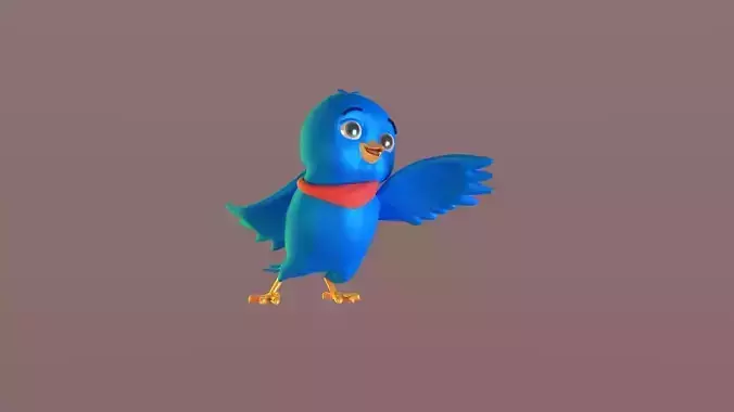 Cartoon Bandana Bird