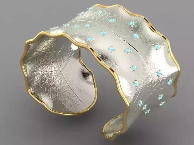 Bracelet in the form of a leaf 
